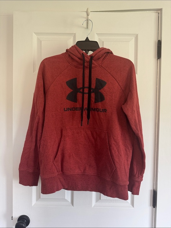 Under Armour Other - Under Armour Men’s Red Pullover Style Hoodie with Black Logo